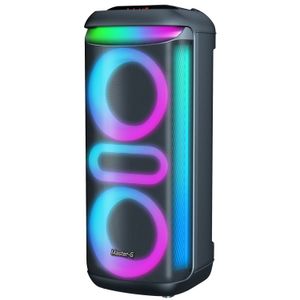 Parlante Karaoke Bluetooth 8” x2 con Micrófono MGZEUS