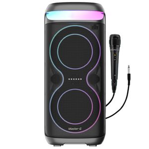 Parlante Bluetooth Karaoke Champion 6,5” X2 con Micrófono