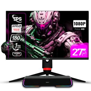 Pack Monitor Gamer 27" FHD IPS Pivote 180Hz 1Ms + SoundbarBT