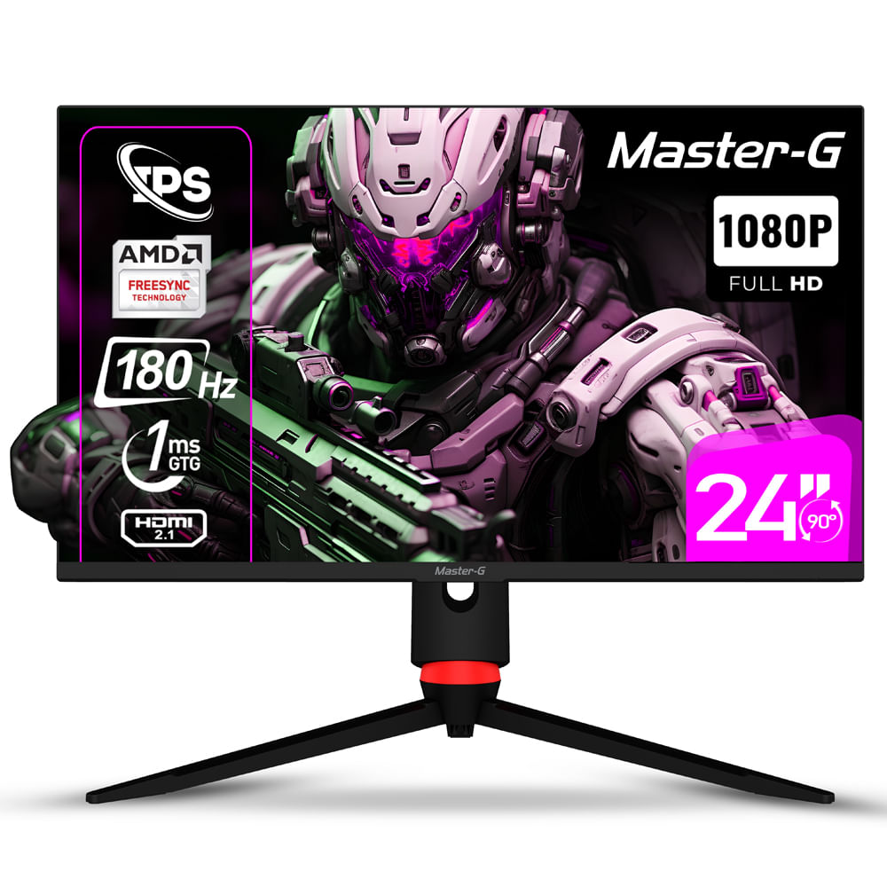 Monitor Gamer 24 FHD IPS Pivote 90 180Hz 1Ms MGMG2440