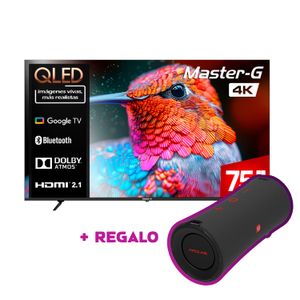 Smart TV QLED 75" Google TV 4K Bluetooth MGGK75UFQ Master-G