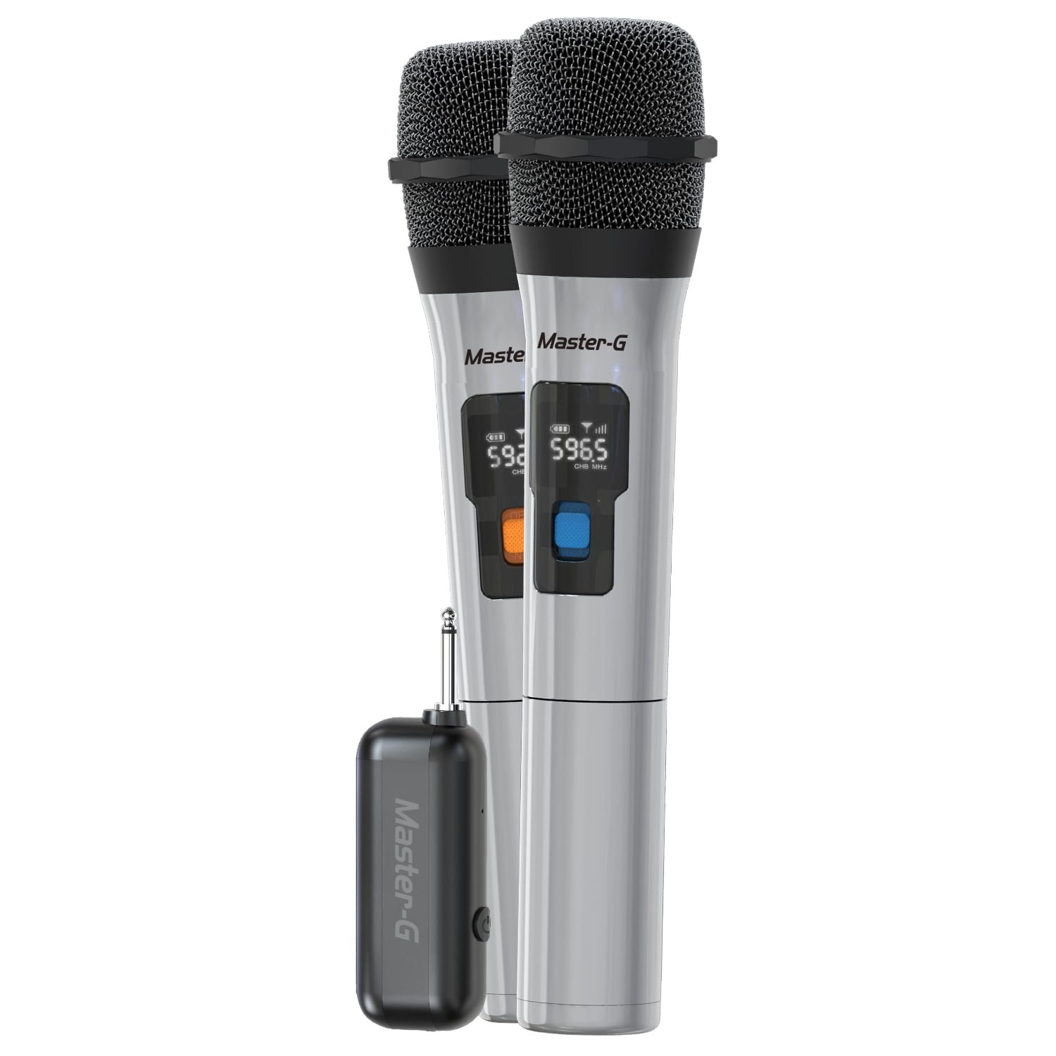 Par de Micrófonos inalámbricos con Receptor UHF Master-G