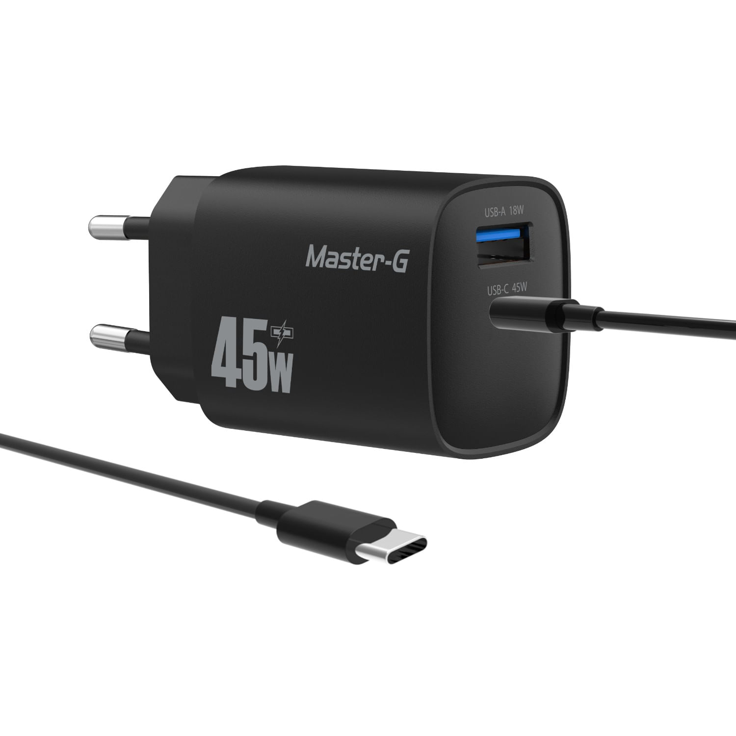 Cargador Portátil Carga Rápida 45w + Cable USB-C Master-G