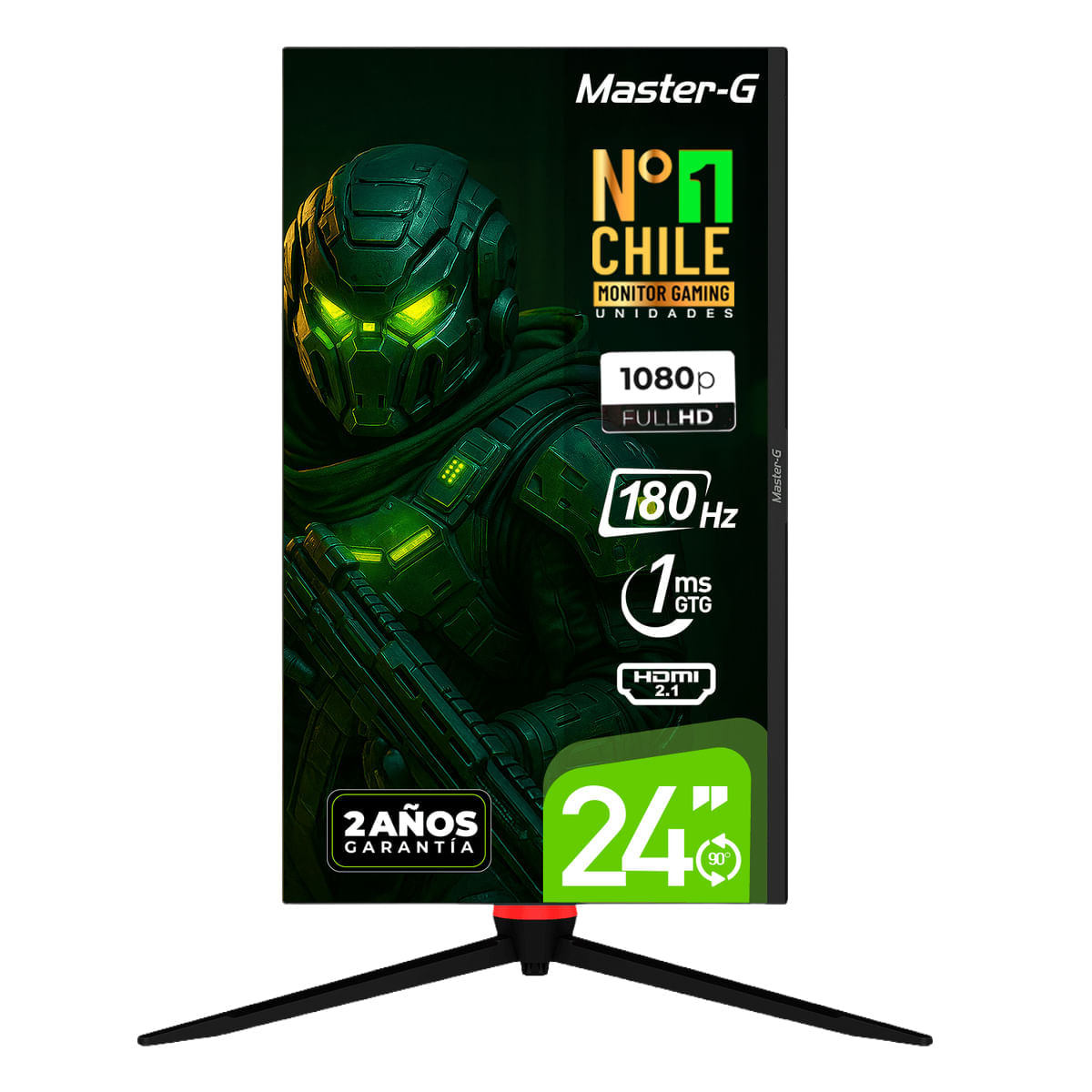 Monitor Gamer 24"" FHD IPS Pivote 90 180Hz 1Ms MGMG2440