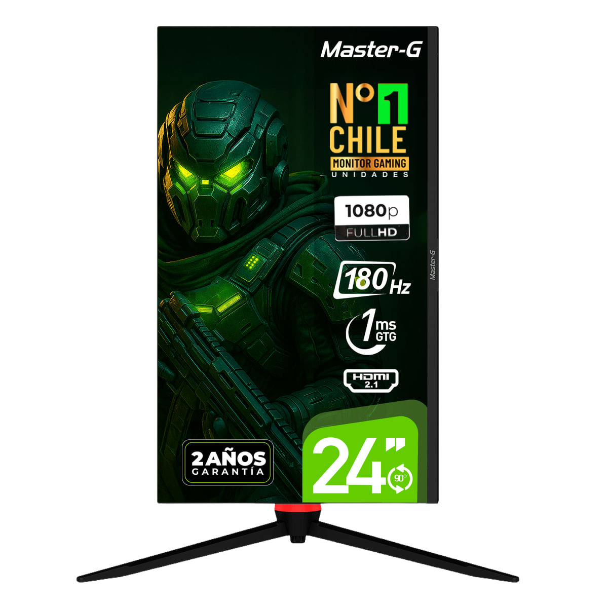Monitor Gamer 24"" FHD IPS Pivote 90 180Hz 1Ms MGMG2440